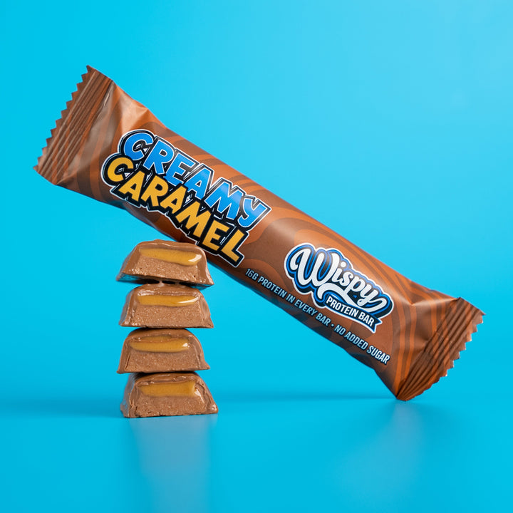 Wispy Eiwitreep - Creamy Caramel (10 x 55 g) - OBS! BBD 27/11-26