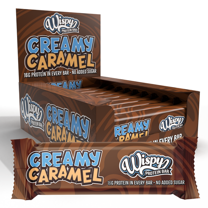 Wispy Eiwitreep - Creamy Caramel (10 x 55 g) - OBS! BBD 27/11-26