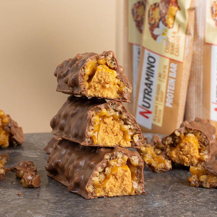 Nutramino Eiwitreep - Crispy Vanilla & Caramel (12 x 55 g)