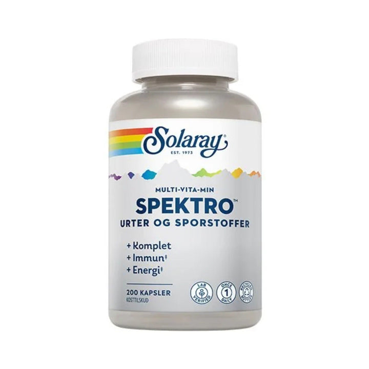 Solaray Spektro Multi-Vita-Min met kruiden en sporenelementen (200 capsules)